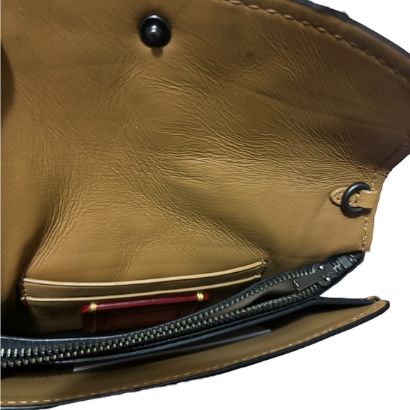 Coach 1941Tea Rose Appliqué Clutch wristlet bag Leather 👀👛🎒👜 - Picture 8 of 9